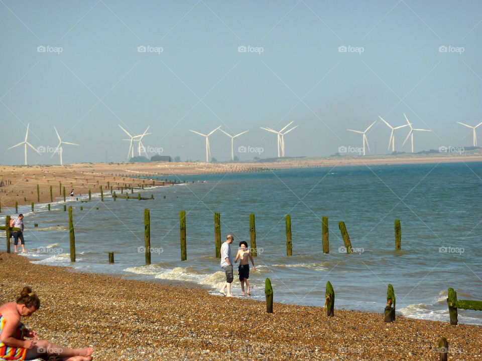 turbines by the sea