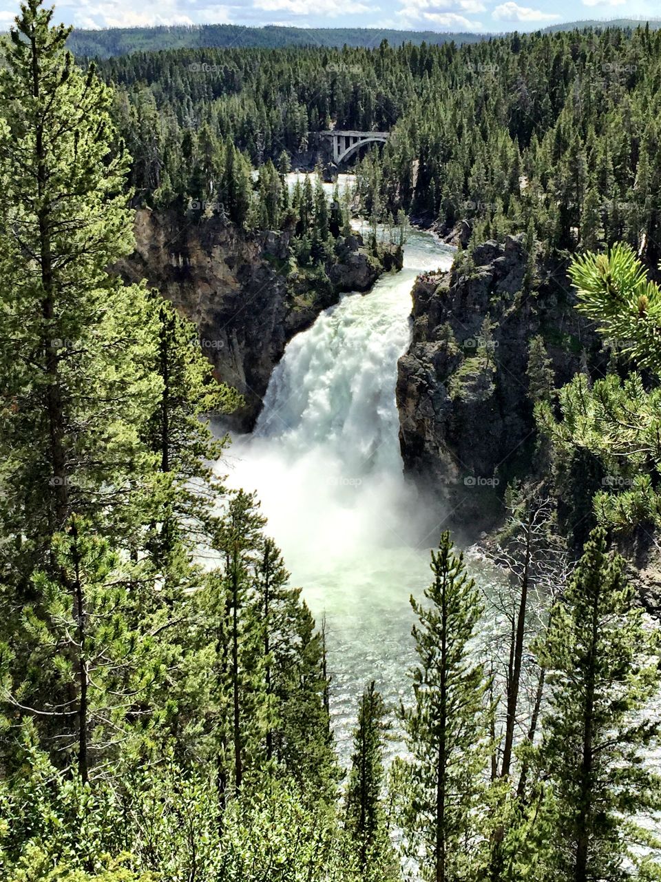 Yellowstone waterfall