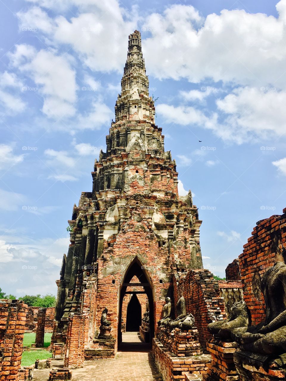 Historical temple architecture, Ayudhya, Thailand