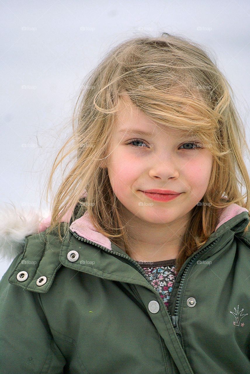 Portrait of girl smiling