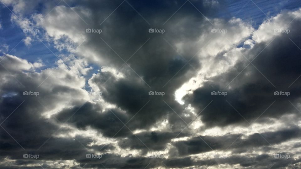 Stormy sky in new York