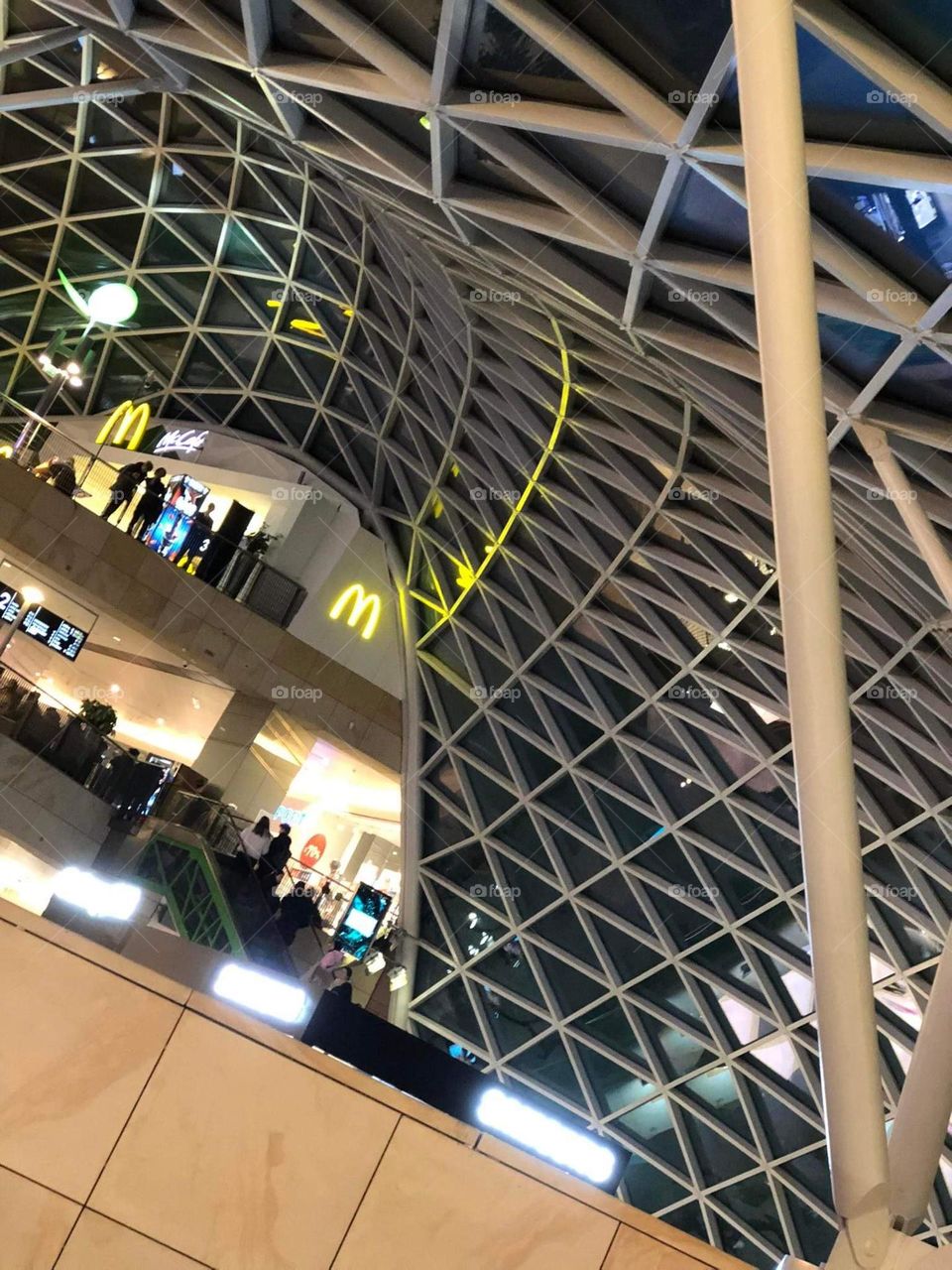 Ceiling in geometric shapes poland