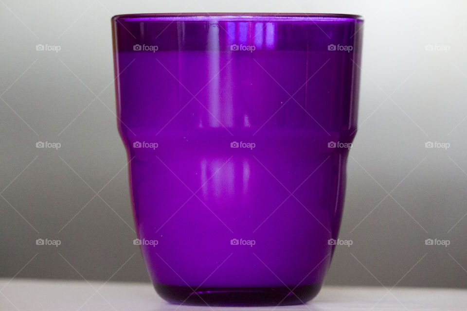 Close-up of purple glass