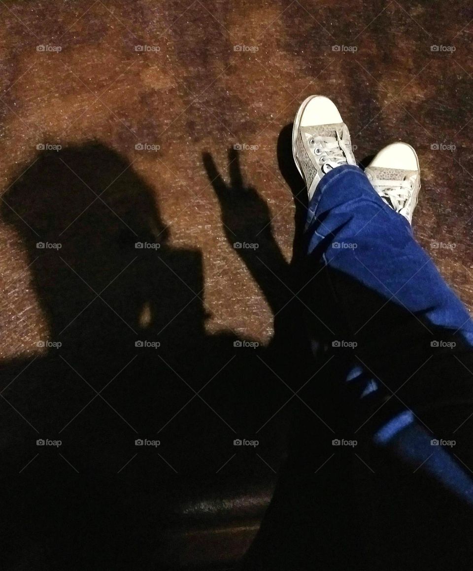 What can a shadow show? A shadow of people happy and at ease with life projected on the wall...