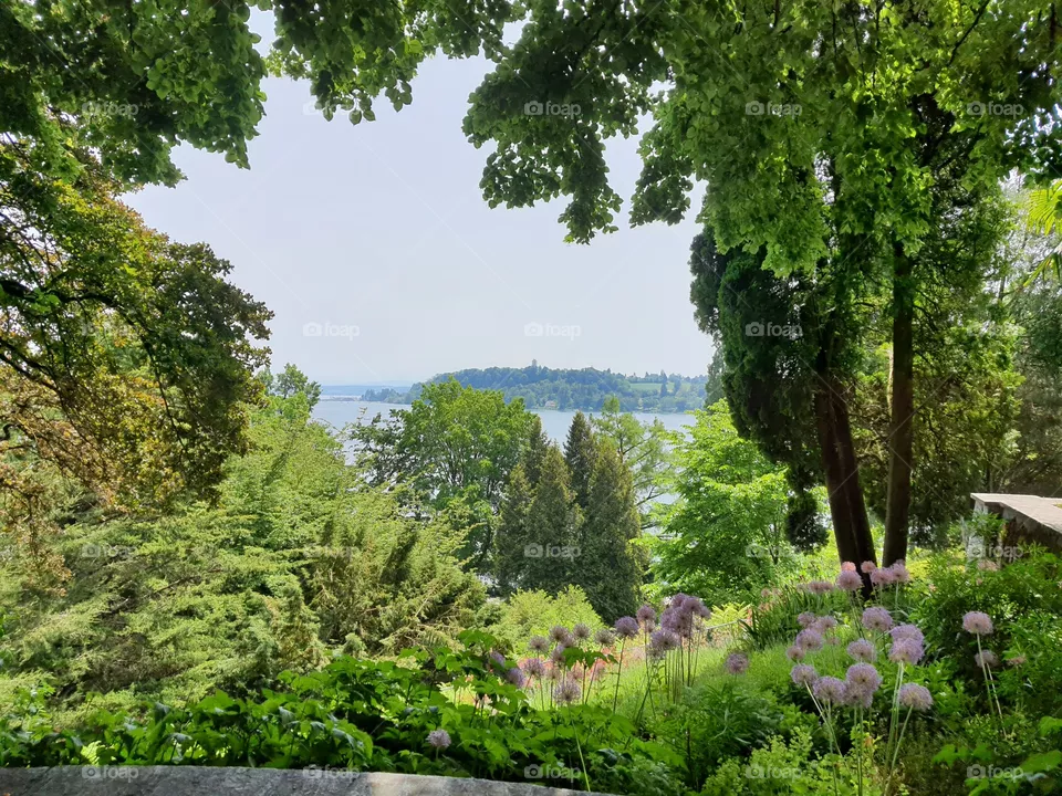 Seeblick Insel Mainau, Bodensee