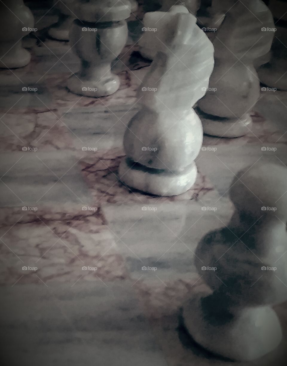 Chessboard . up close chessboard