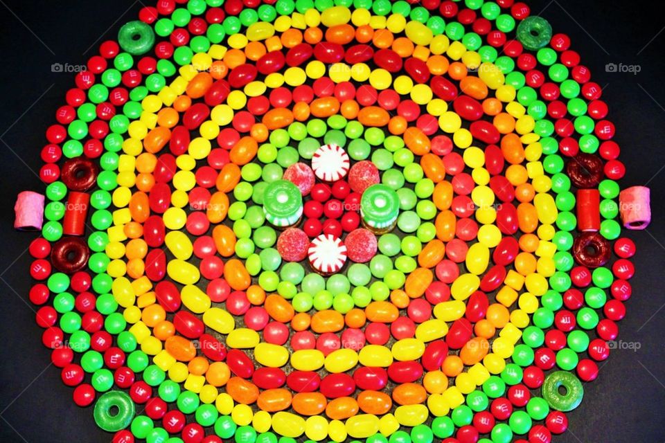 A Sphere Of Colorful Candies