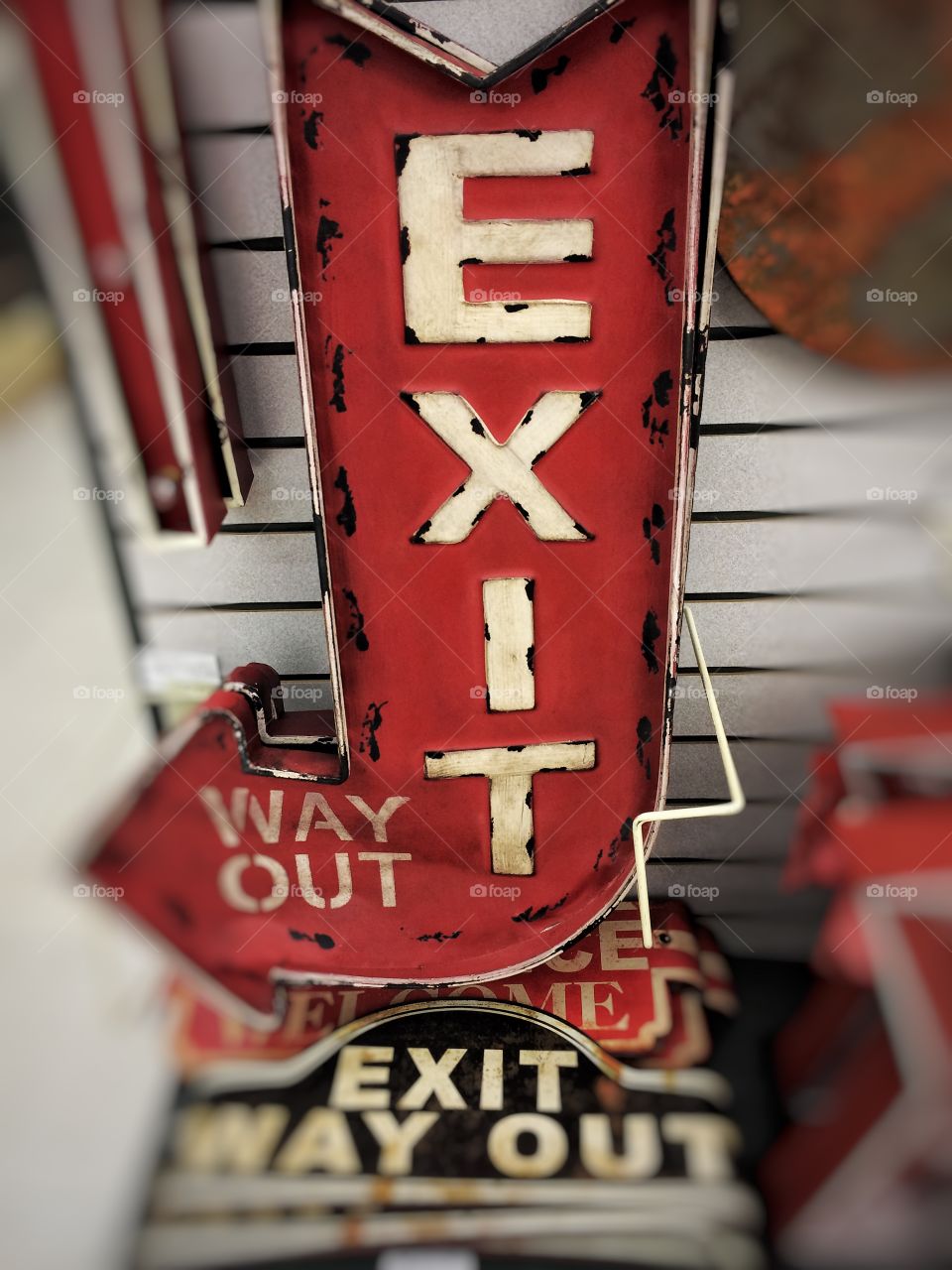 Exit sign