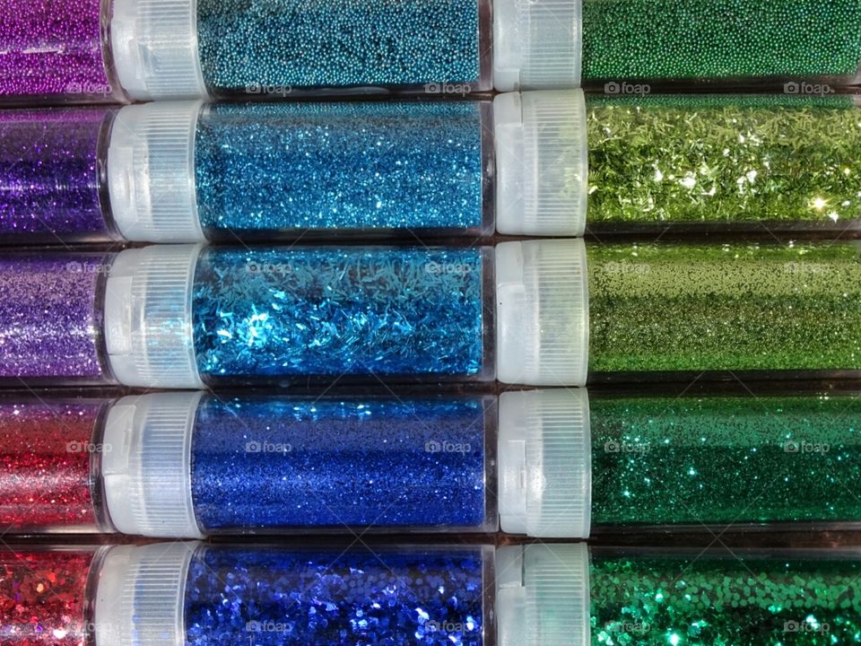 colorful glitter assortment