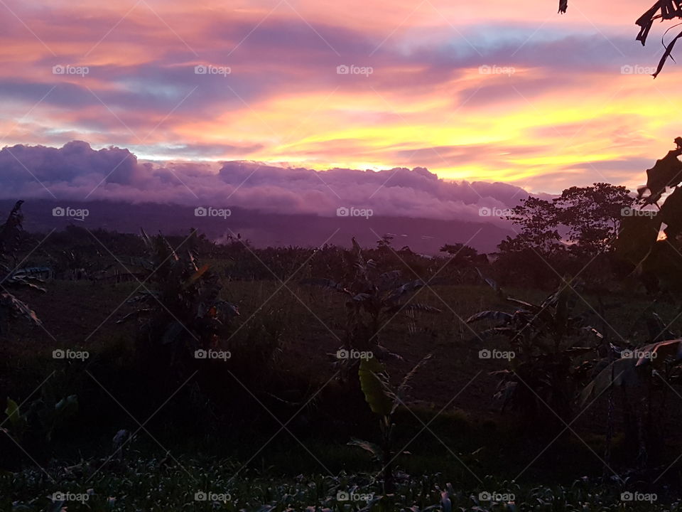 sunset in Bukidnon Philippines