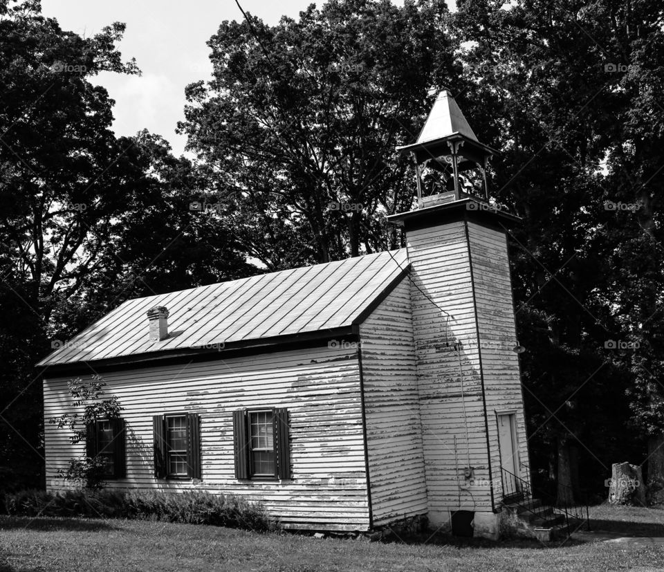 Church in Black and White