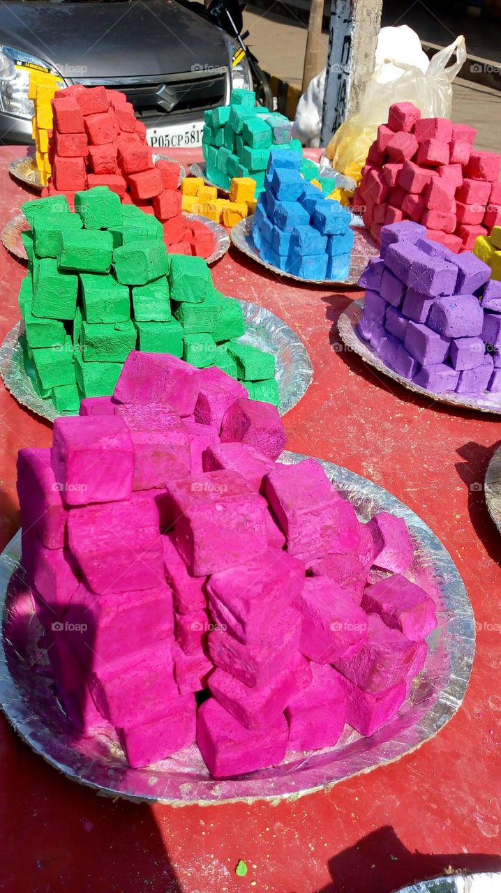 Pride of colors with chalk cubes! gives joy and happiness