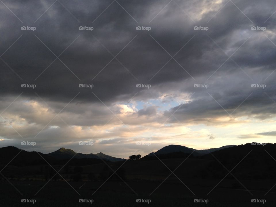 Asheville, North Carolina in the evening.