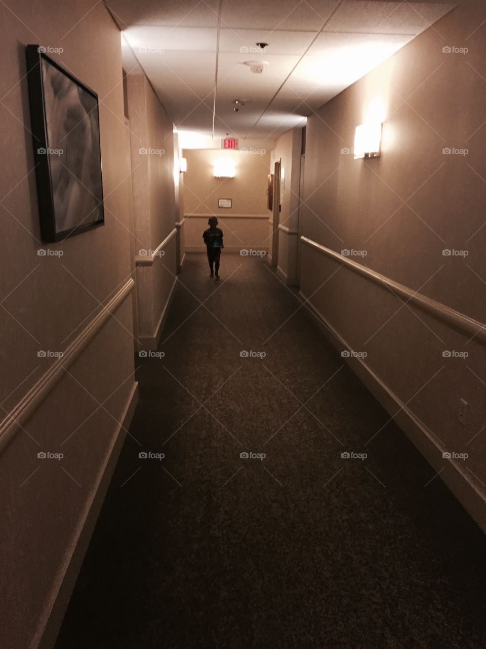 Hotel hallways 