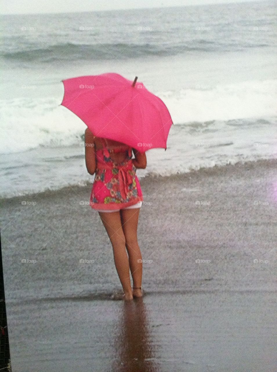 Umbrella, Beach, Water, Seashore, Sea