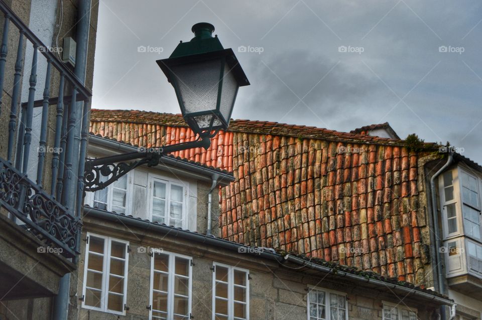 Old city of Santiago de Compostela.