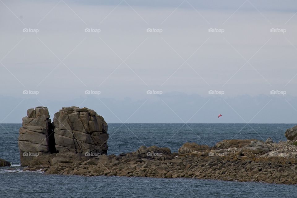 rocky coast of the sea