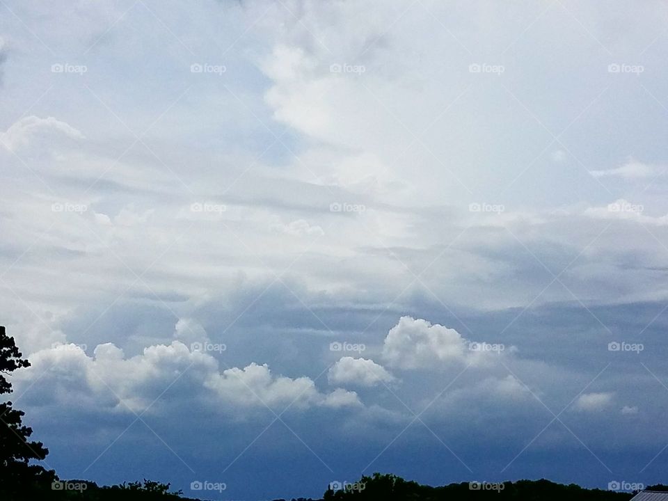 Watching the storm clouds