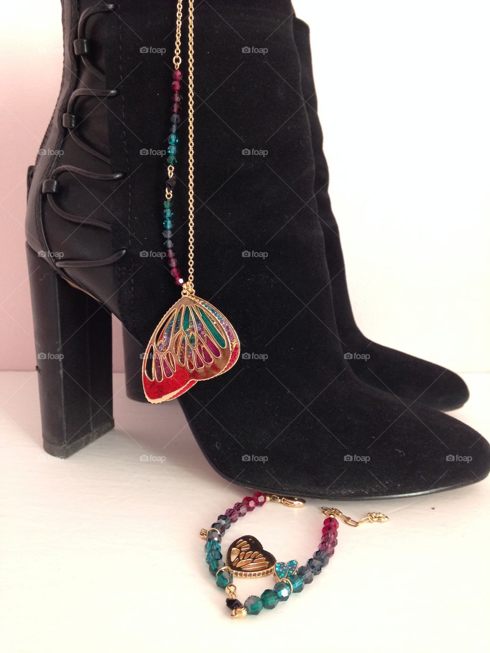Boots and jewelry