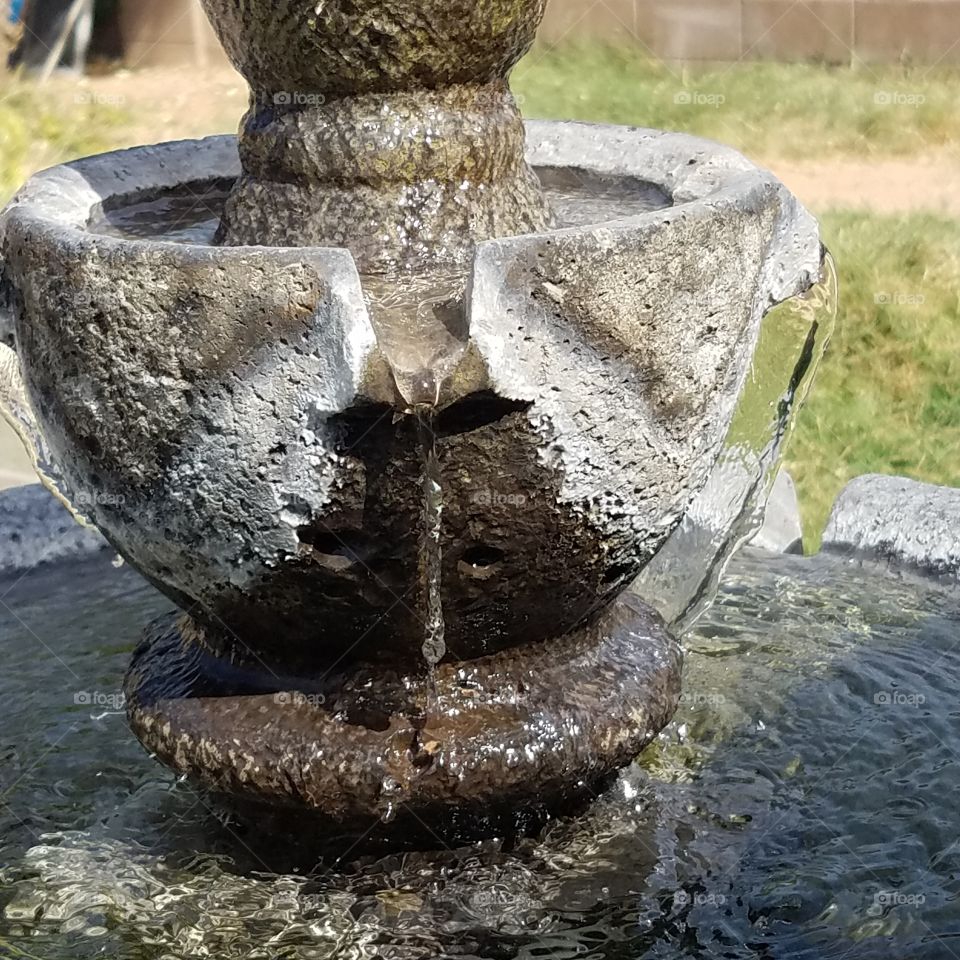 fountain at Virginia house.