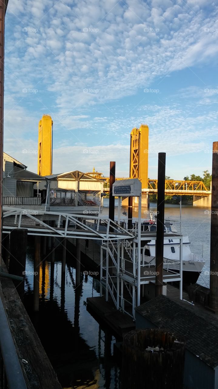 historic River Front View in downtown Sacramento