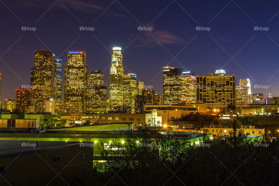 Downtown Los Angeles after Sunset 