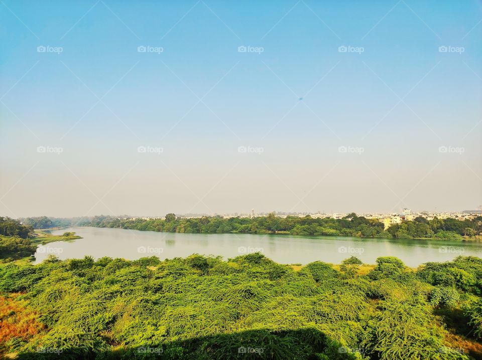 Sanjay Lake at Delhi, India