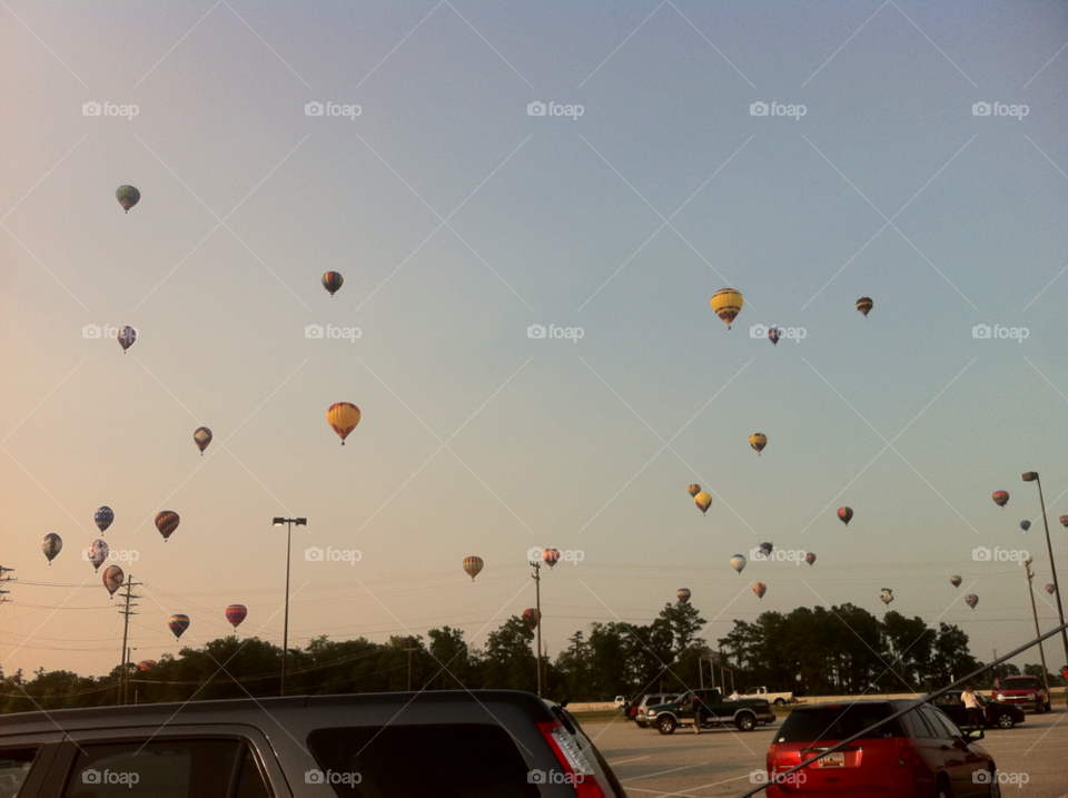 south carolina sky scenery ballons by colacolaxo