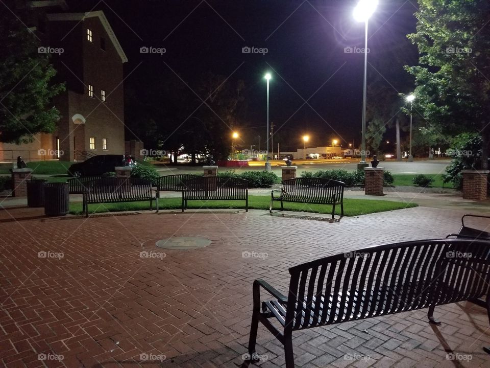 Midnight college campus