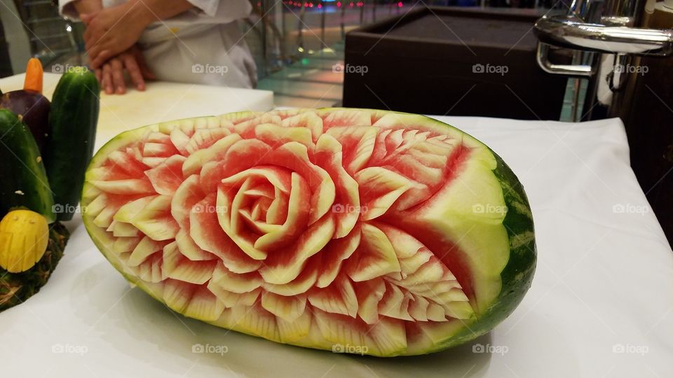 melon flower art