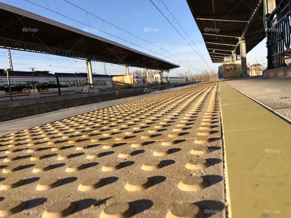 La estación del metro 