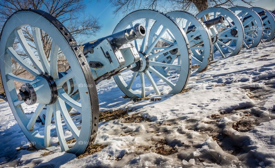 Cannons at valley forge