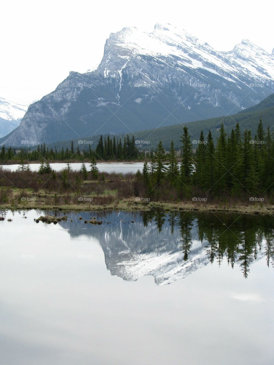 Mountain reflection on the lake