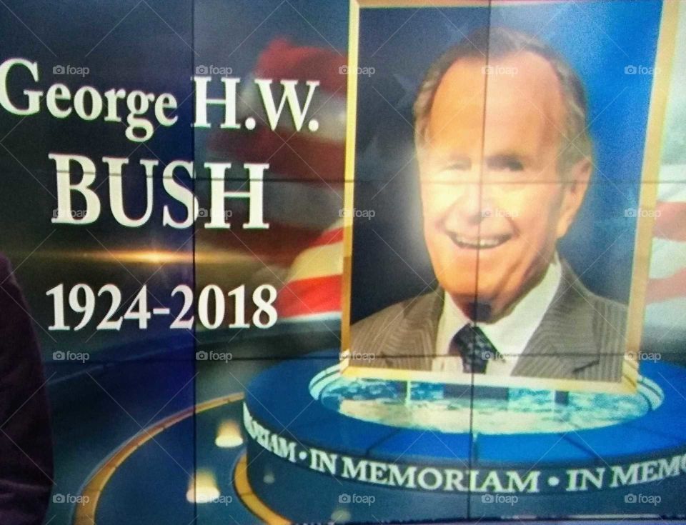 The remembrance of George W Bush his final farewell.