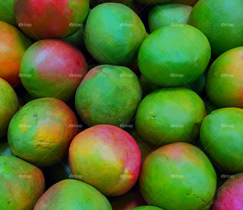 Beautiful,colorful Mangos .