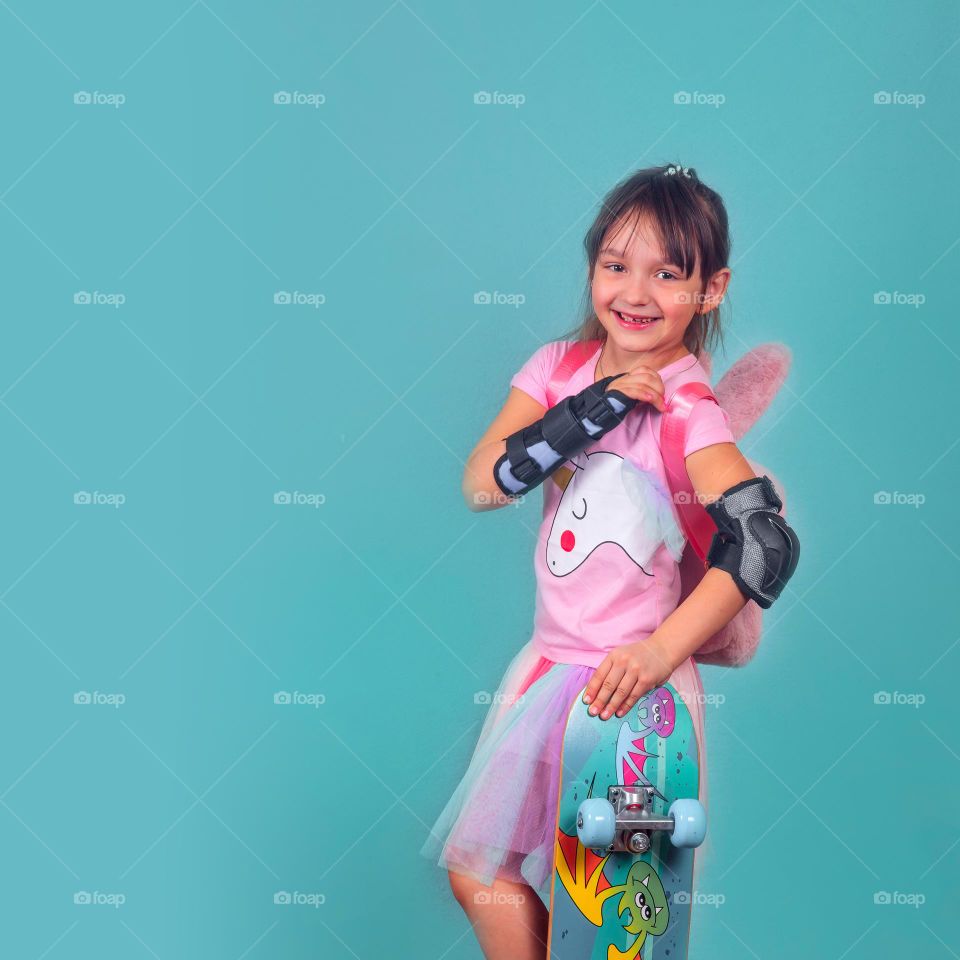 Studio girl portrait