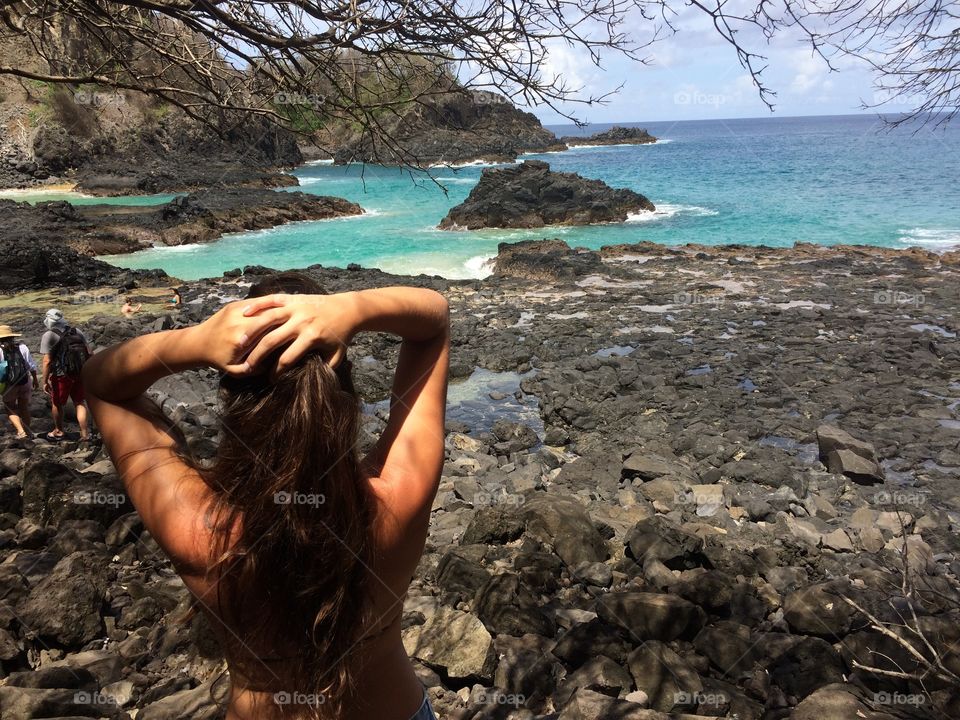 Girl at Fernando de Noronha 