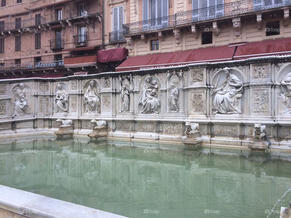 Fountain in Siena, Italy 