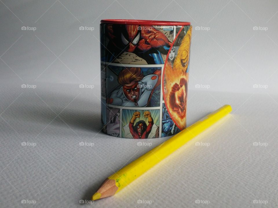 Sharpener and pencil