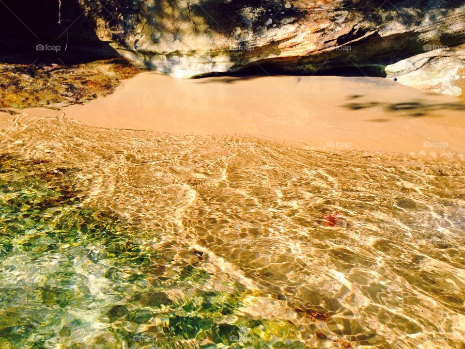 High angle view of beach