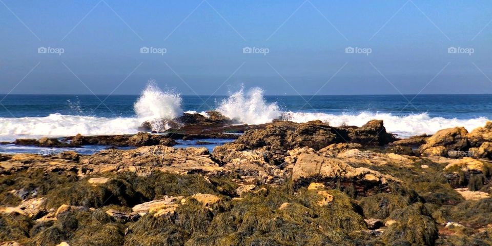 Foap Mission Local Treasures! Crashing Waves On Rock Formation Southern California Coastline