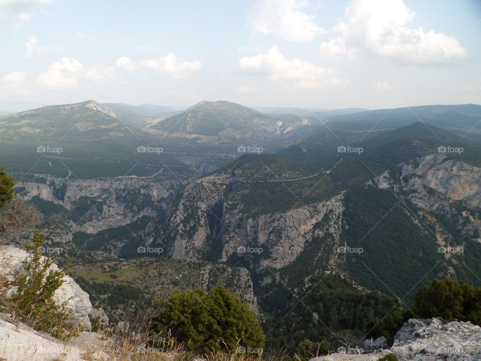 Scenic sight in the natural park Verdon in France
