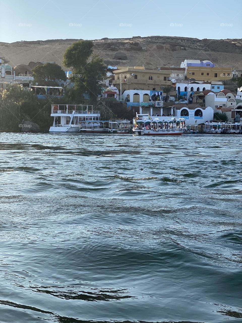 Nubian island in Aswan, Egypt 