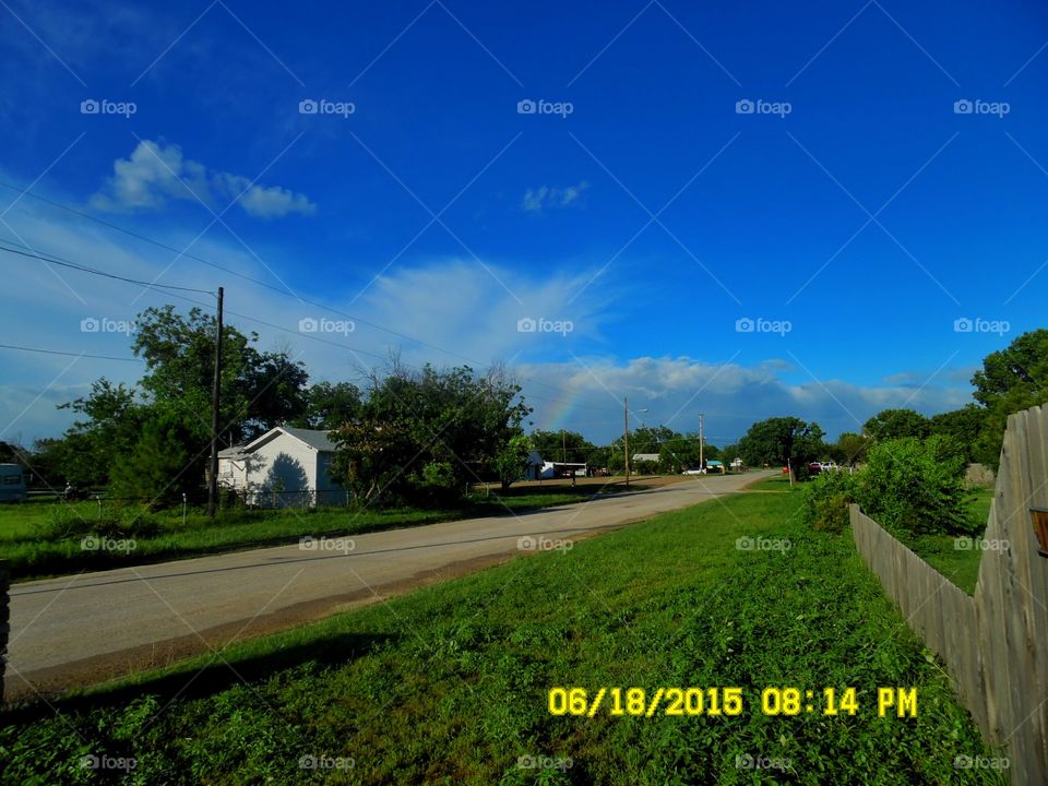 after the storm. this is a beautiful picture of a rainbow that is a reminder of God's promise