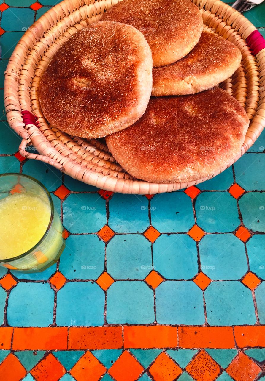 Moroccan lunch table