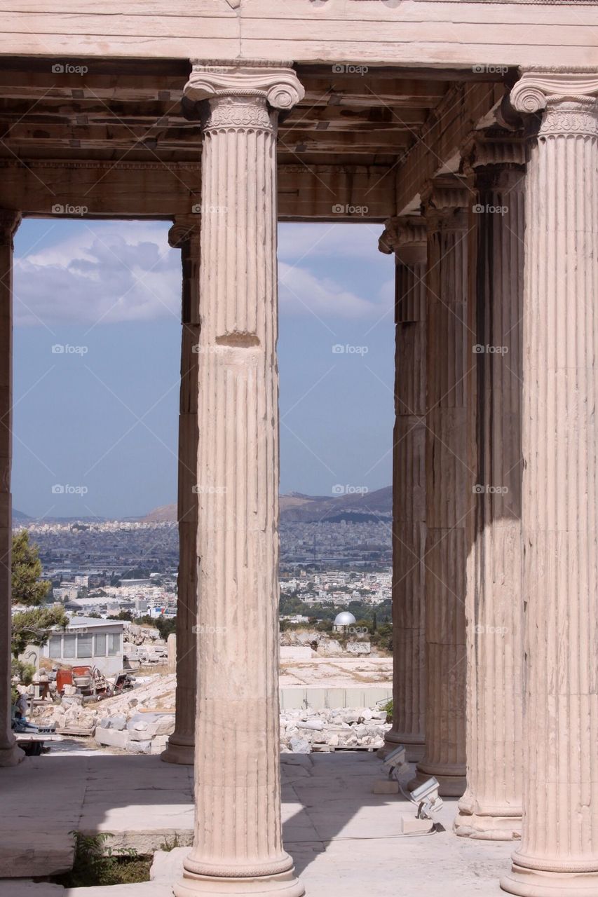 View of Athens from Acropolis Hill