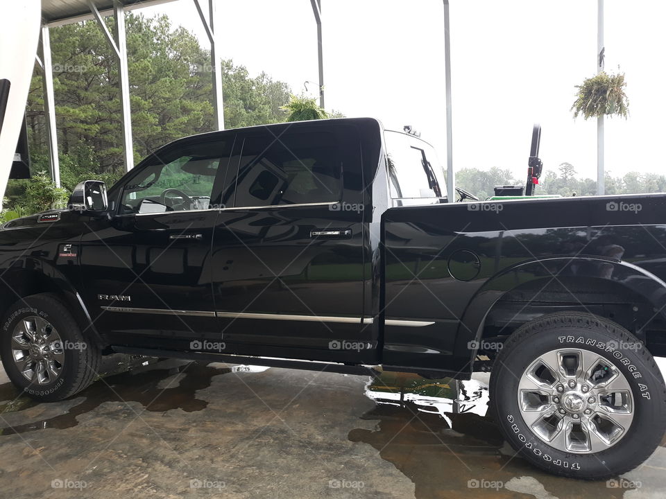 Side view of Dodge Ram Truck