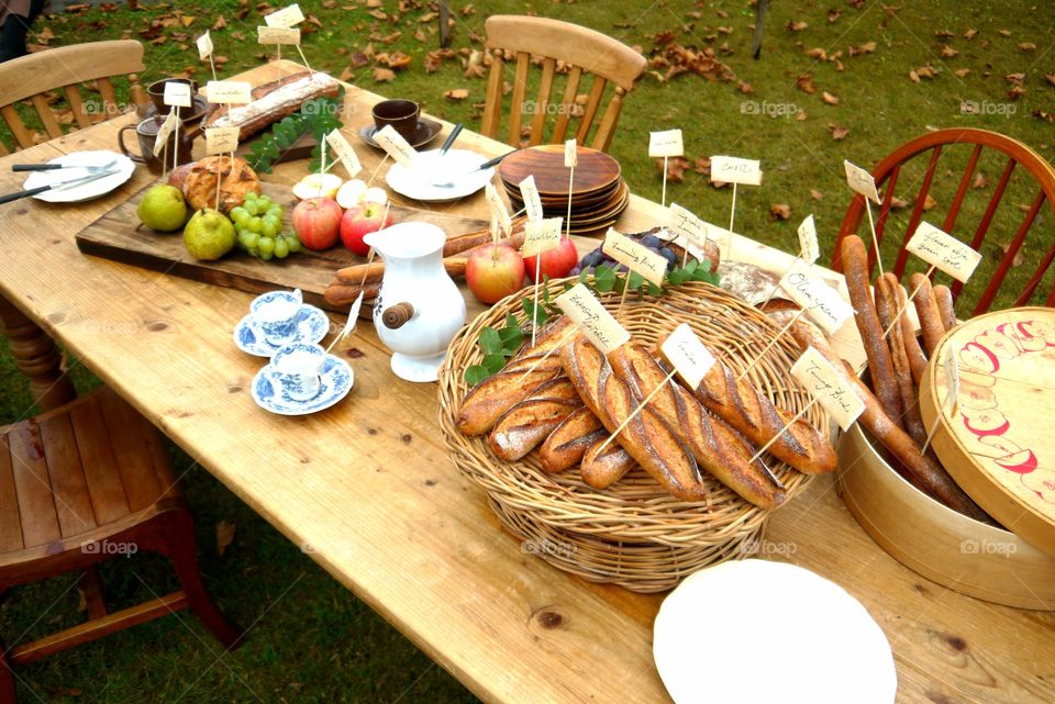 Breakfast table