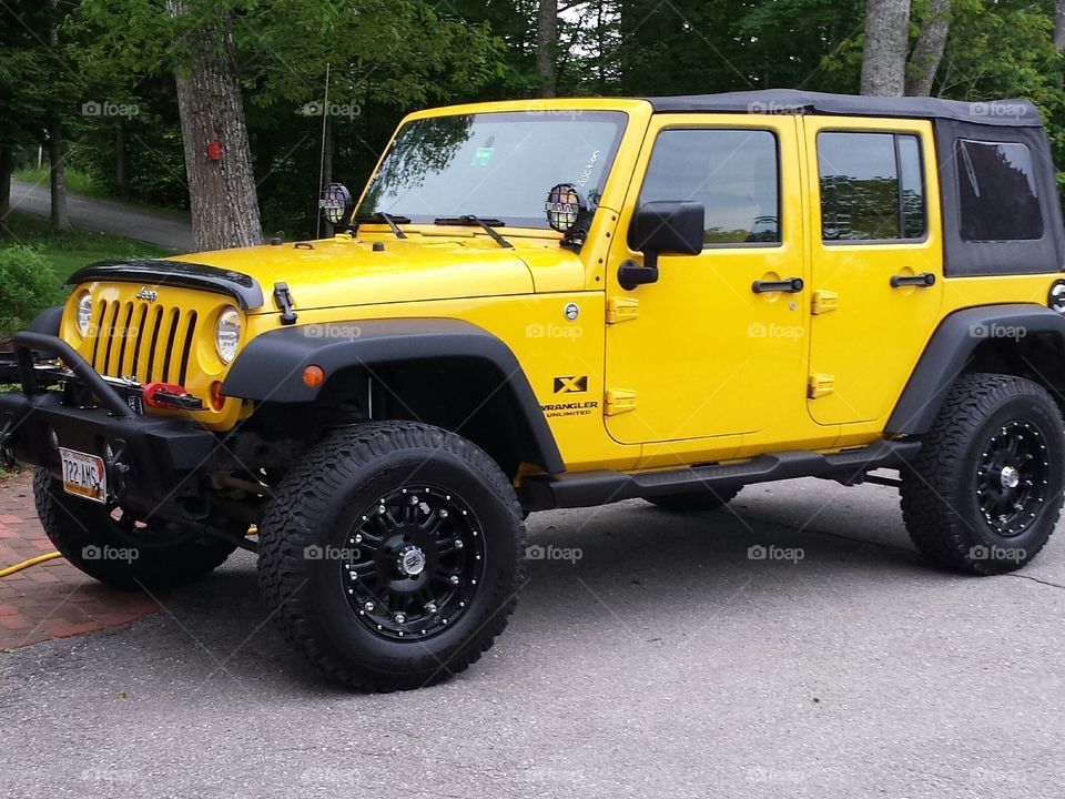 Yellow Jeep