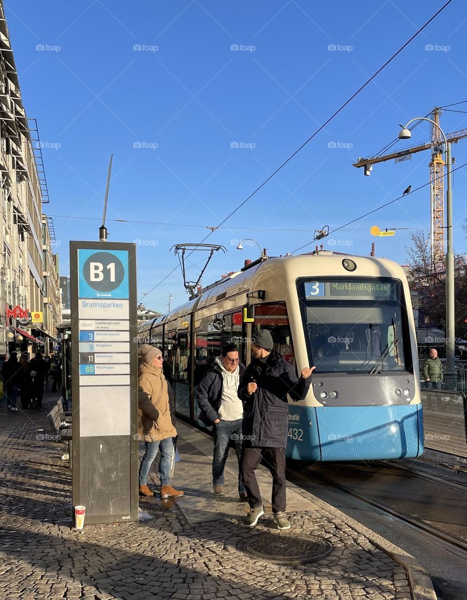 Commute by tram